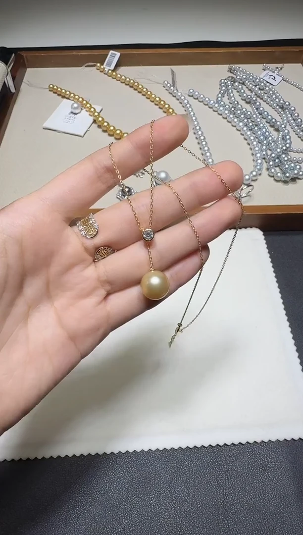 银S925镶嵌吊坠海水珍珠X1126-1227-290