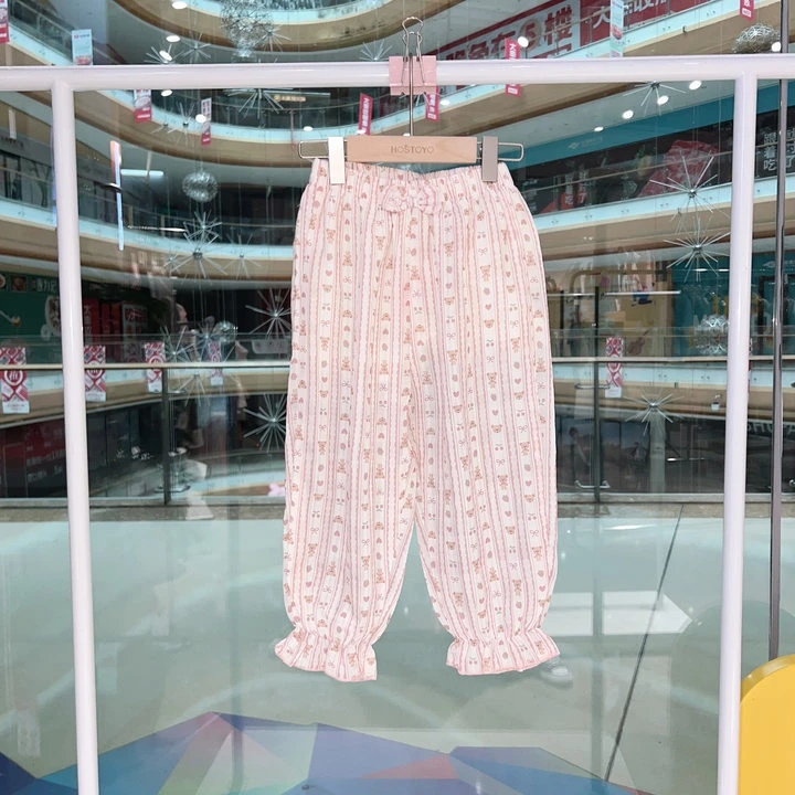 【皇室童缘】2025夏季女童休闲时尚百搭布长裤17680354003