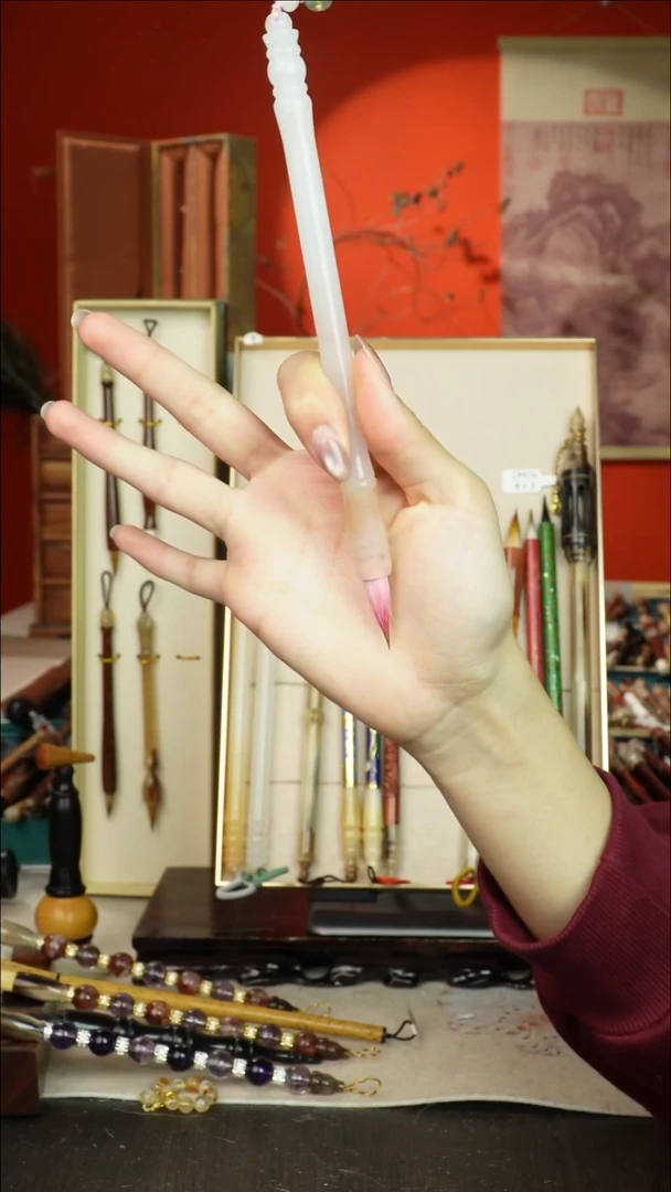 172号闪孤品高货毛笔链接 清水试笔 蘸墨不退