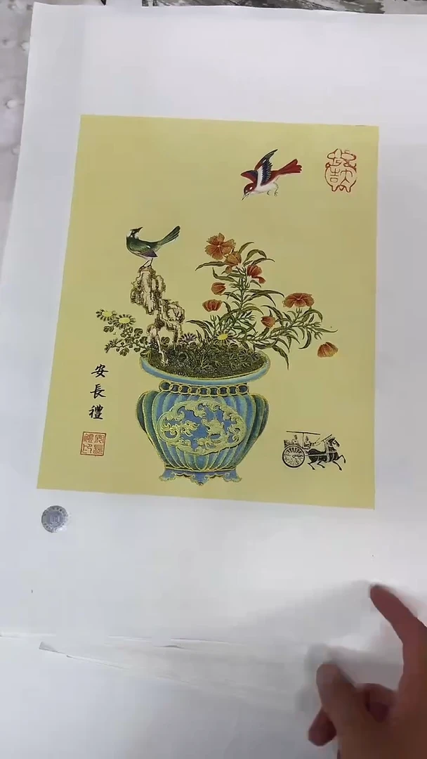 国画九霄甄选安长礼作品