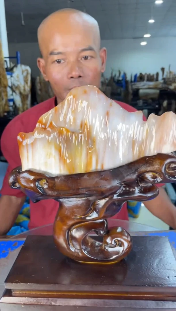 未镶嵌摆件硅化玉26