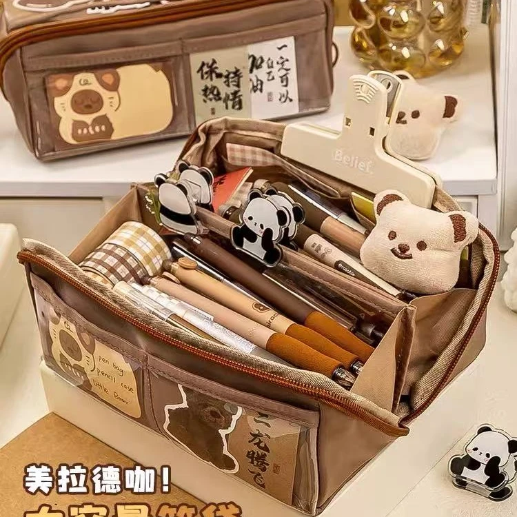 摩卡美拉德多层枕头高颜值笔袋K0087 无配件