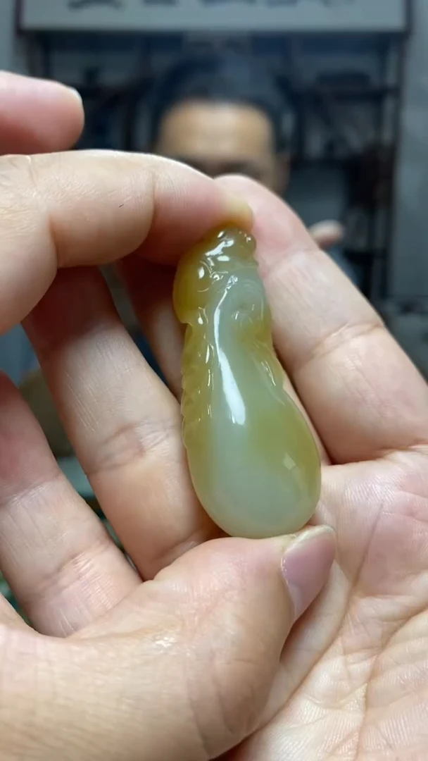 和田玉未镶嵌挂件48