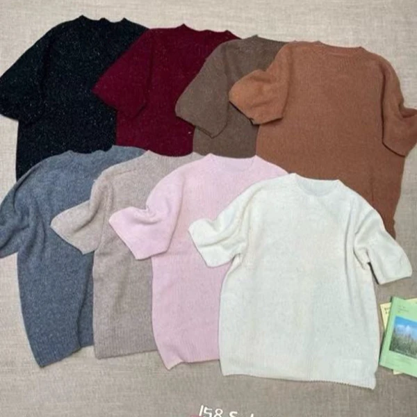 打底衫毛衣针织百搭半高领羊毛衫长袖简约纯色T158