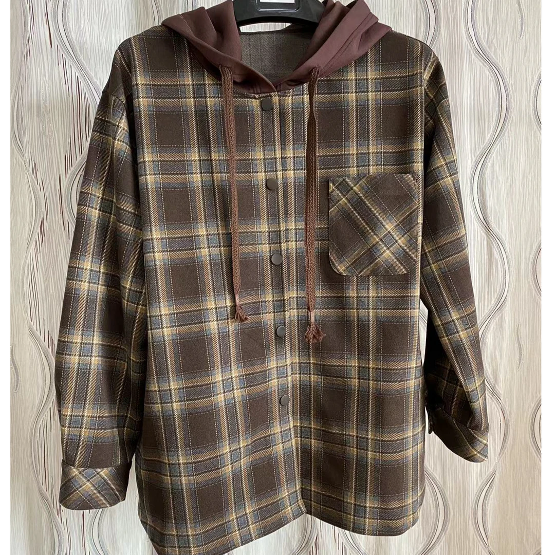 胖人坊大码女装连帽休闲外套4438   衣长77  128