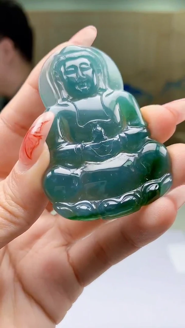 【闪购商品】定制翡翠未镶嵌4688ty-毛货挂件43