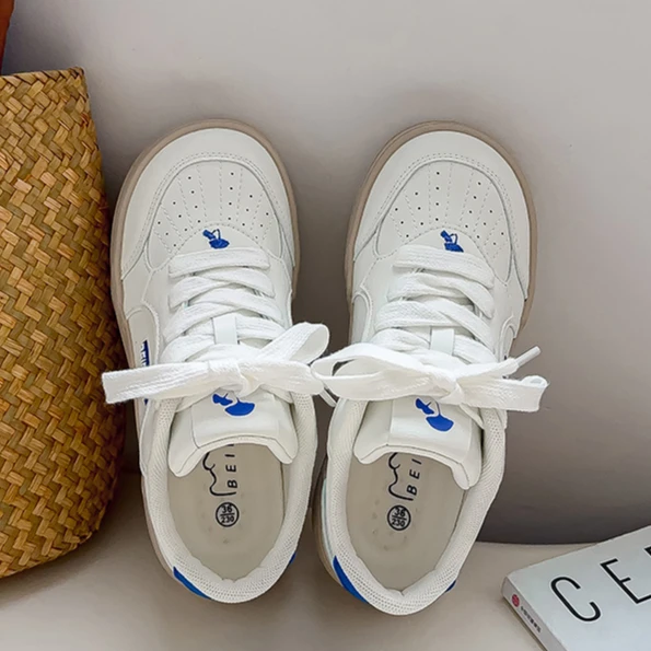 初中生德训鞋女学生小众百搭厚底透气2025夏季新款运动休闲板鞋子