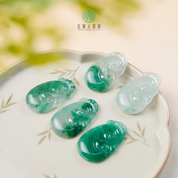 HD石惑珠宝+非洲翠如意吊坠约24*40mm*多样性发一
