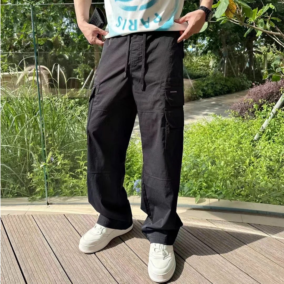 DIKALO FERRE/迪卡里奥 费雷D52XX691男士夏季复古水洗工装休闲裤