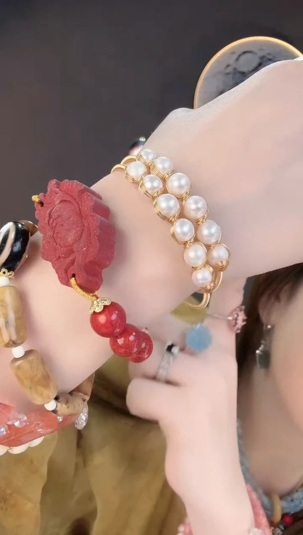 淡水珍珠手镯未镶嵌莹莹专属珍珠