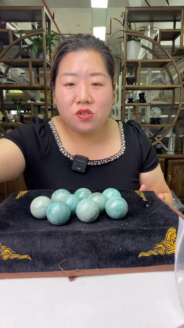 球未镶嵌天河石天河石球D626多样性发其一160+