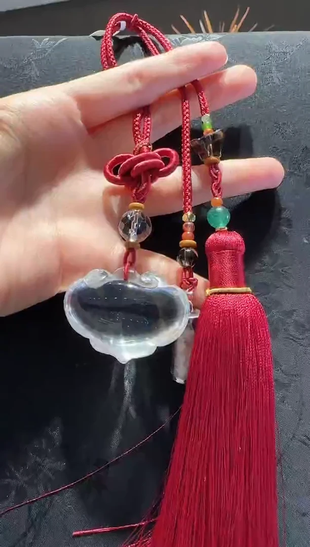 水晶手绳未镶嵌如意锁款