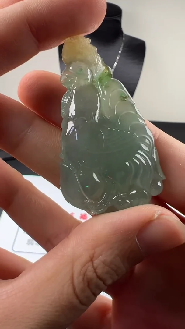 吊坠(不含链)未镶嵌翡翠天然缅甸A货翡翠 生肖鸡