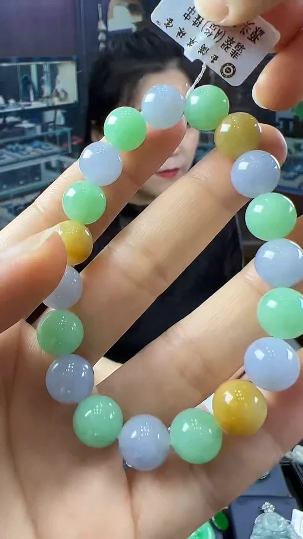 未镶嵌挂件翡翠多宝手串