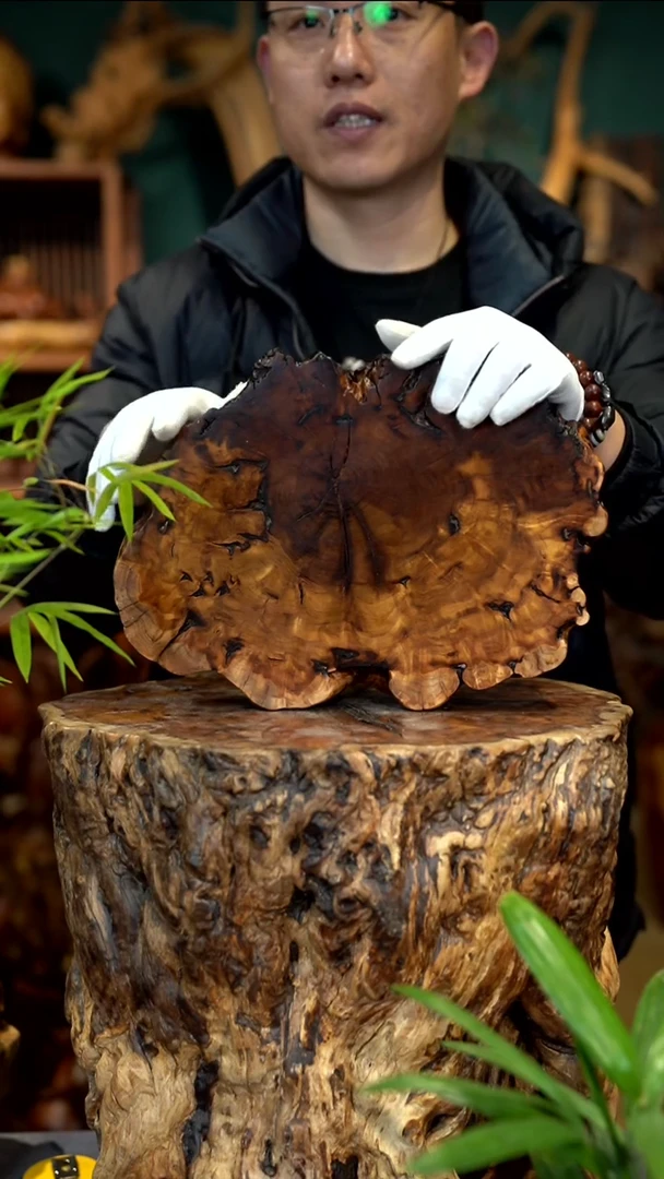 木雷击枣木底座