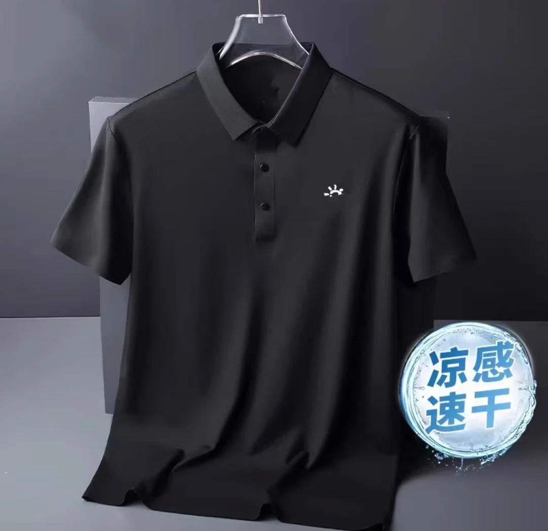 【撤柜专属】POLO衫透气户外短袖翻领弹力冰丝弹力男士男子夏季