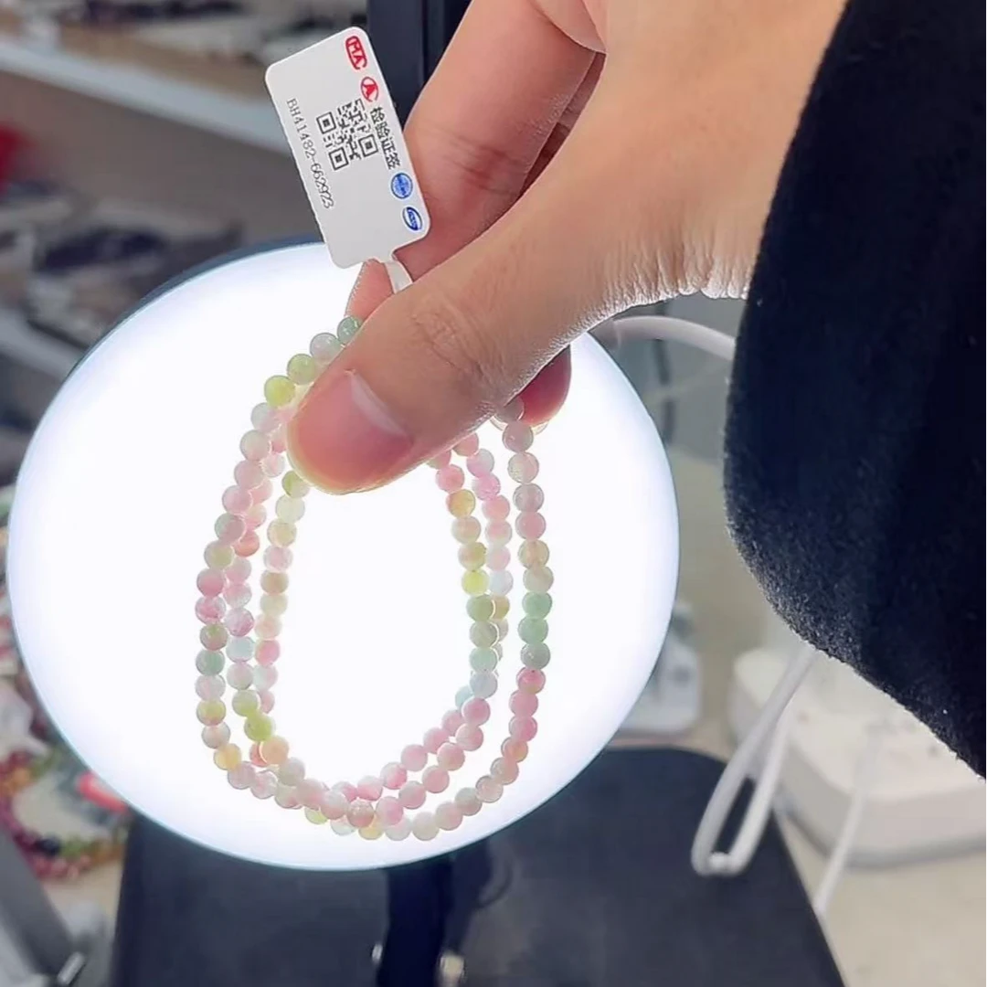 碧玺多圈4mm西瓜马卡龙