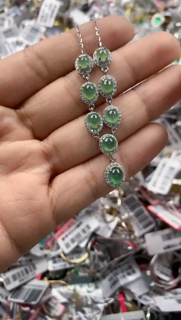 银S925镶嵌戒指翡翠555    3