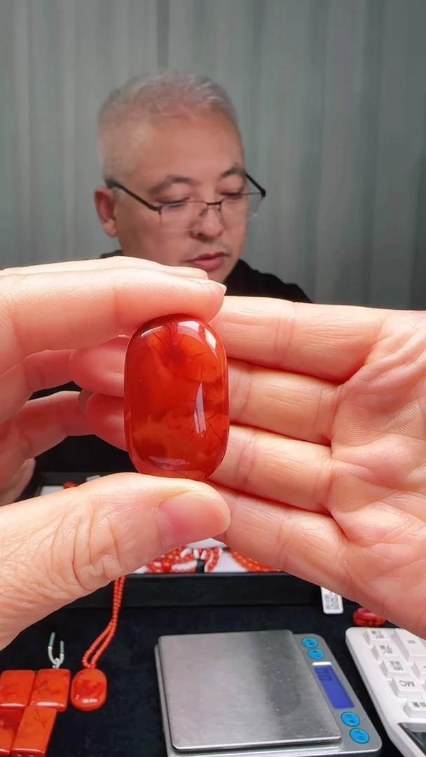 未镶嵌多样性发一件南红玛瑙瓦西无事牌