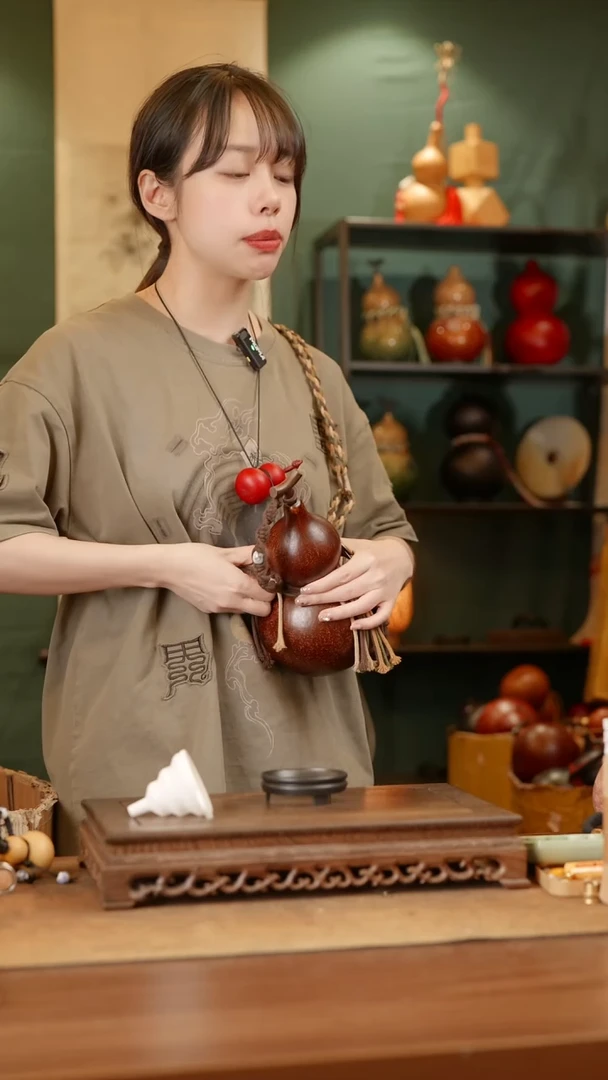 322号精品天然大漆酒葫芦一物一拍~