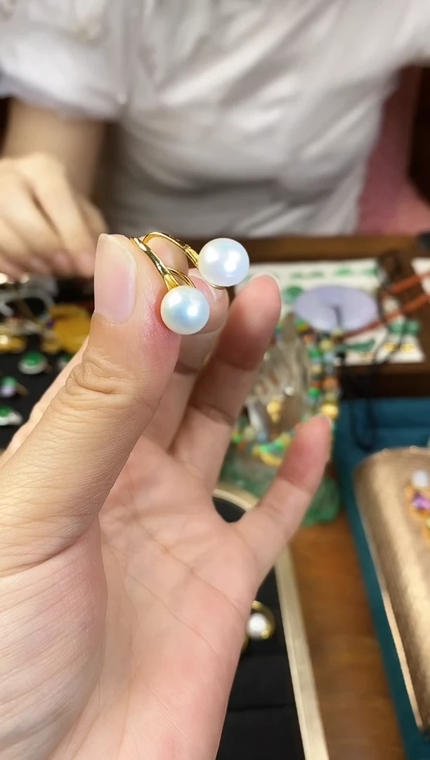未镶嵌耳饰淡水珍珠珍珠耳钉