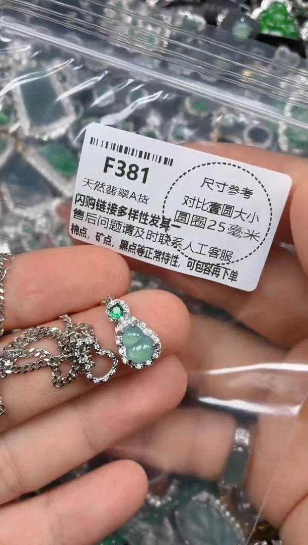 颈饰未镶嵌翡翠F381项链