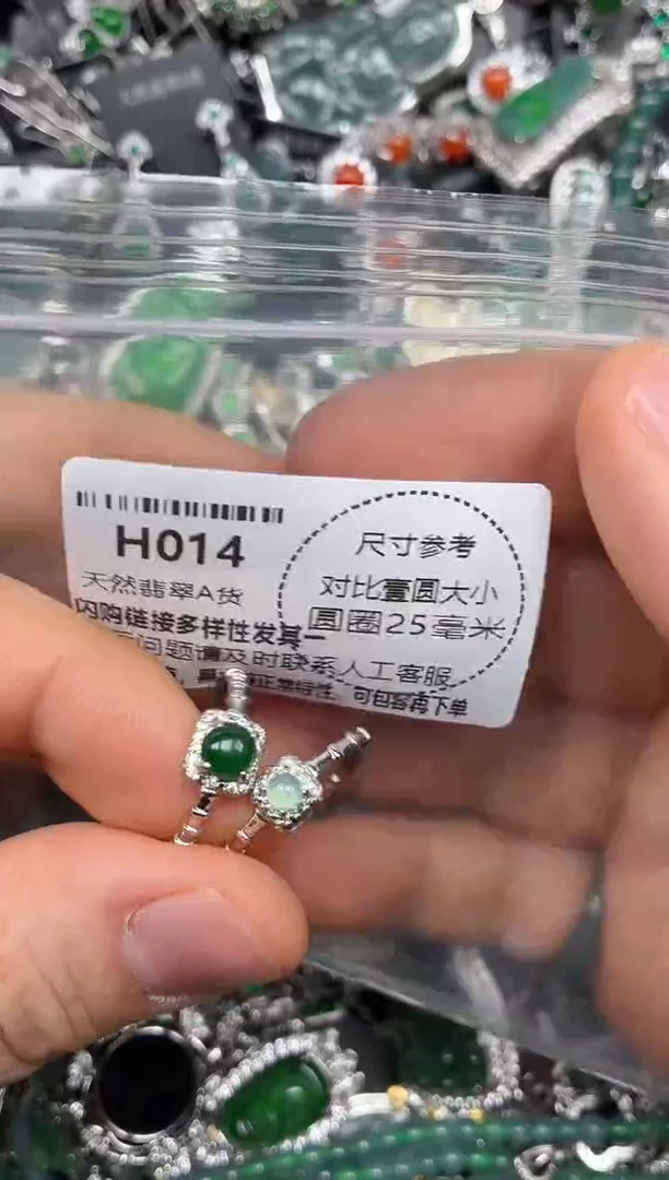 颈饰未镶嵌翡翠H014戒指