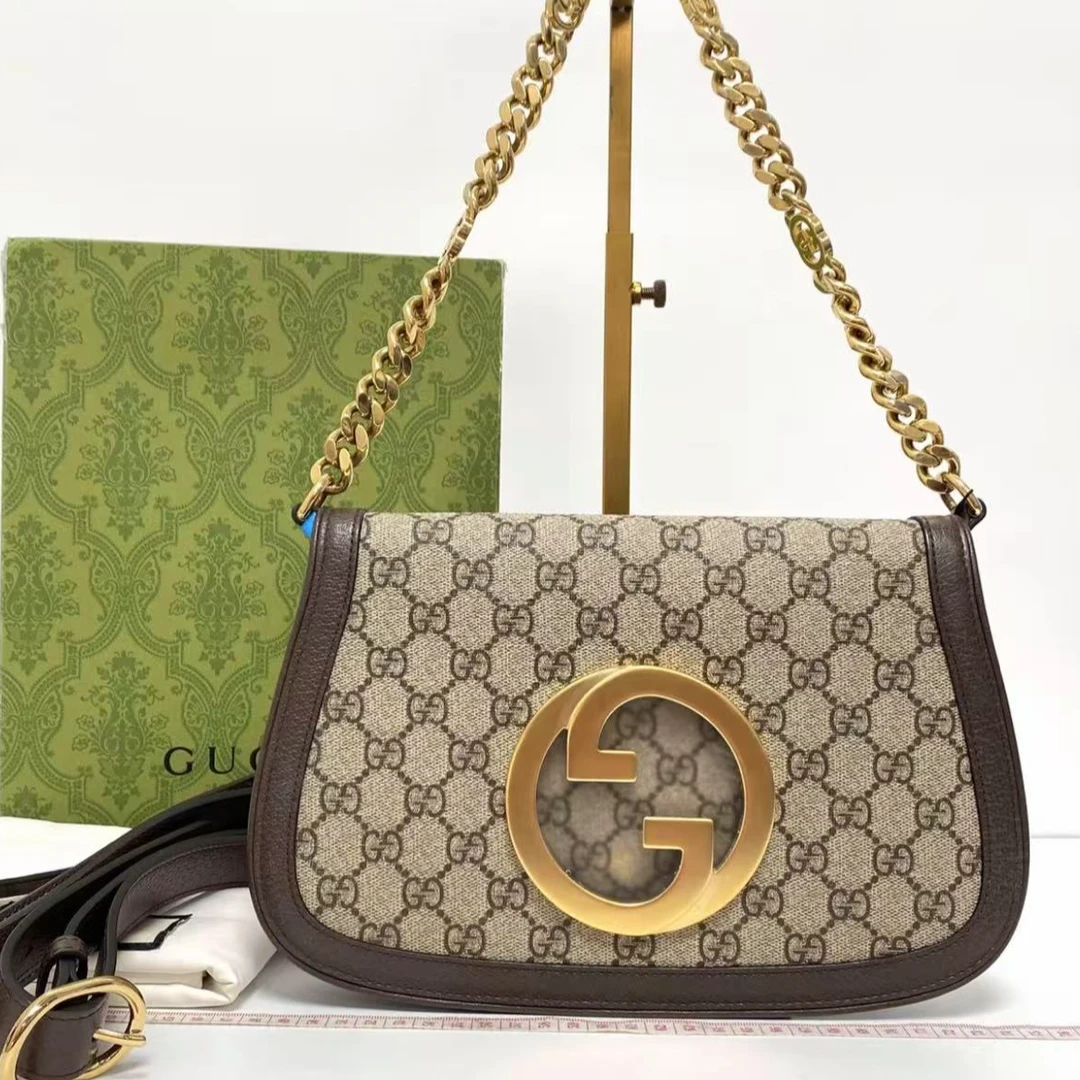 99新 GUCCI/古驰 思斯专属 古驰老花双G单肩包KJ706