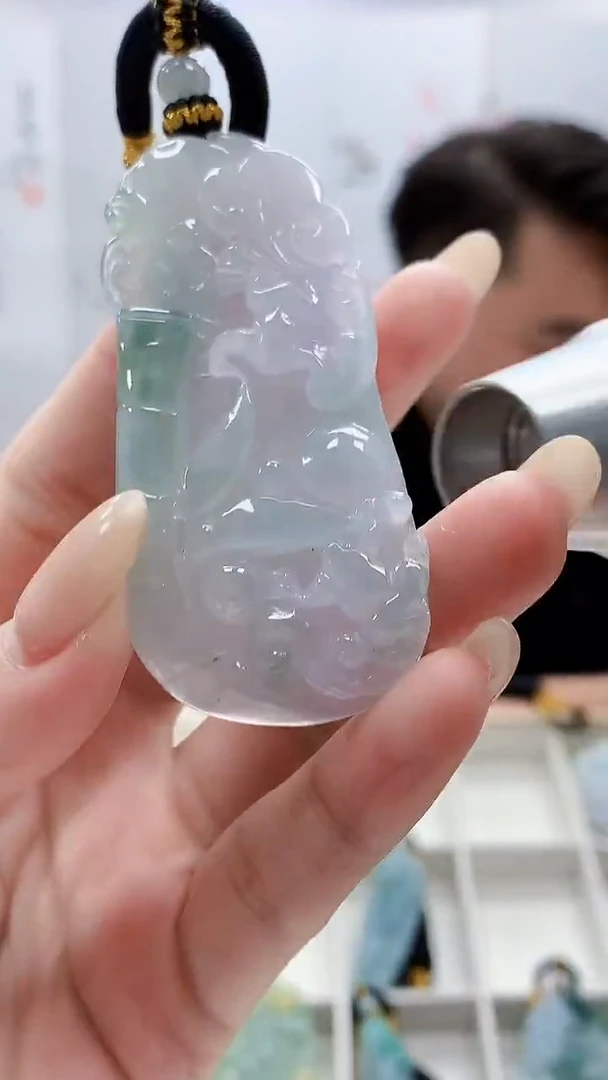 未镶嵌定制翡翠5060lr-毛货挂件92