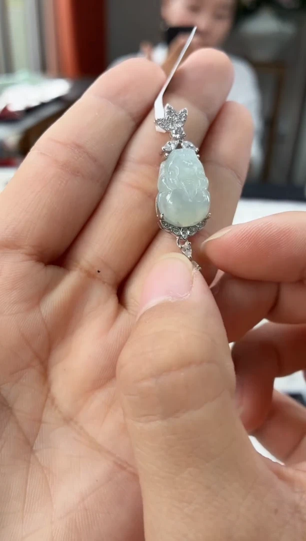 颈饰银S925镶嵌翡翠11111111111111111111