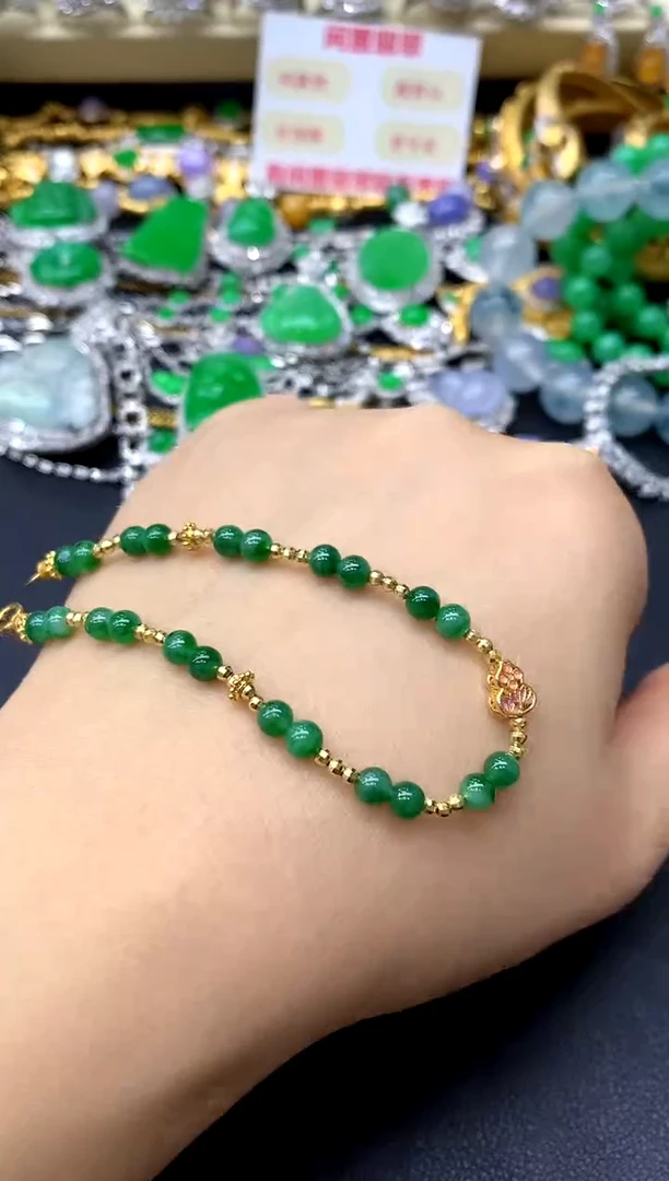 未镶嵌手串翡翠274-中国好珍宝