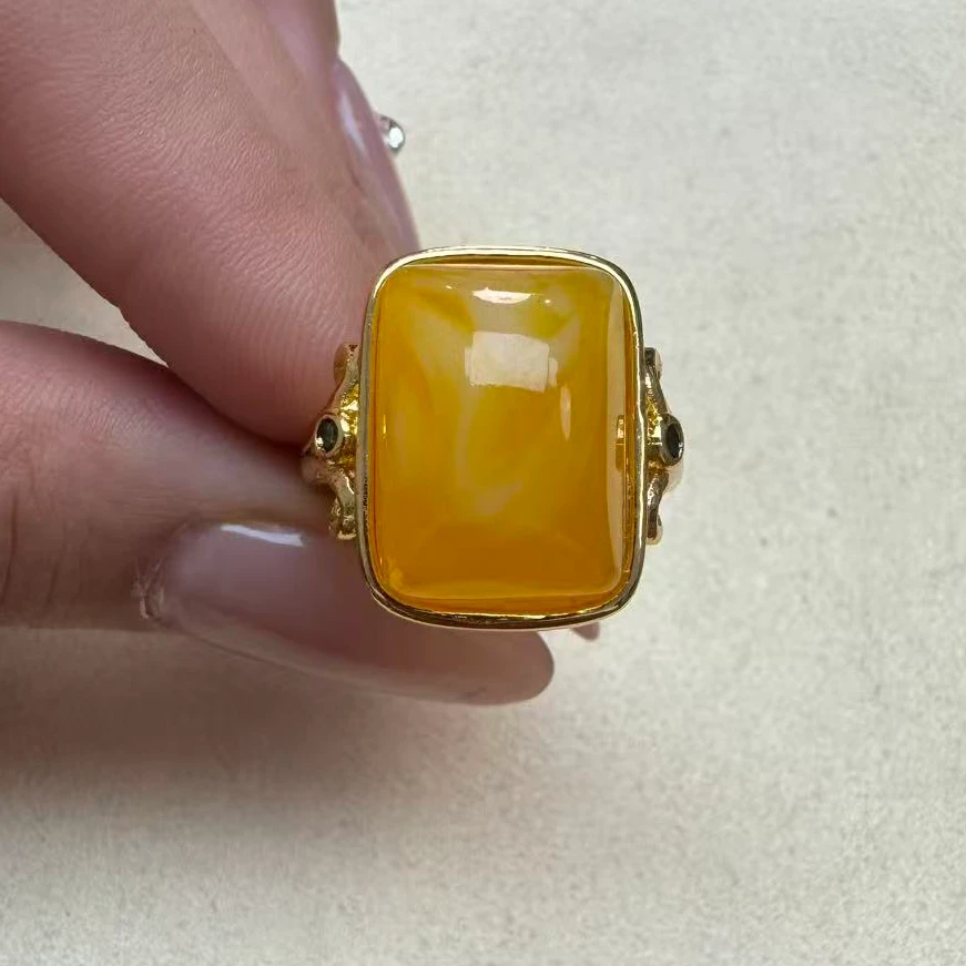 非金属珐琅戒指 黄秘秘 精致戒指 G18