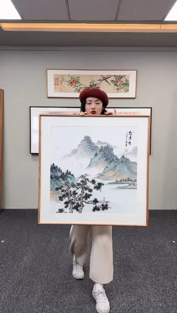 国画山水清音80*80