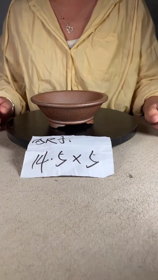 宜兴紫砂花盆小盆