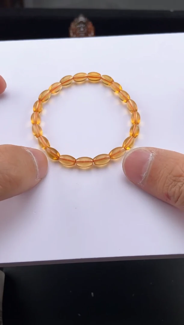 【闪购商品】琥珀手链未镶嵌雪茶桶珠手串