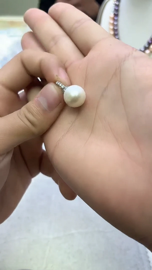 未镶嵌吊坠淡水珍珠白色系吊坠