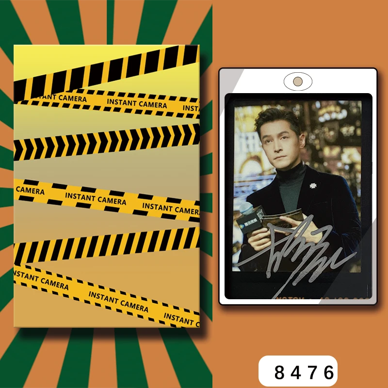 D8476【胡歌】 正品拍立得照片 黑金