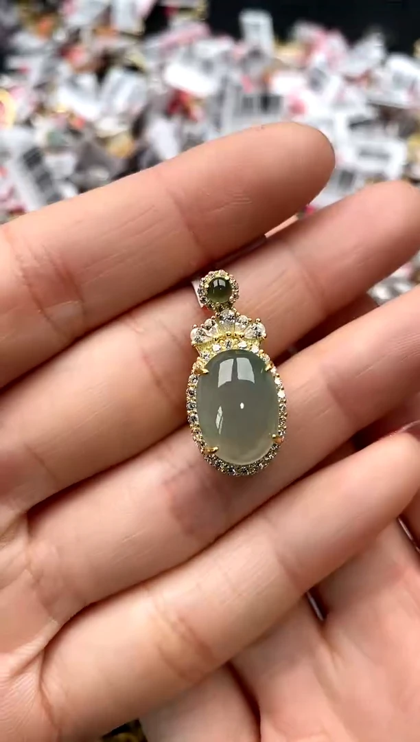 【闪购商品】翡翠戒指银S925镶嵌555555    5