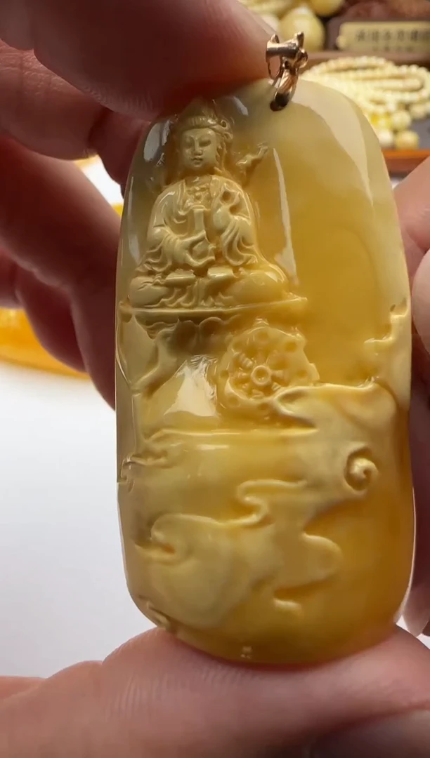 裸石蜜蜡未镶嵌原矿蜜蜡能配饰