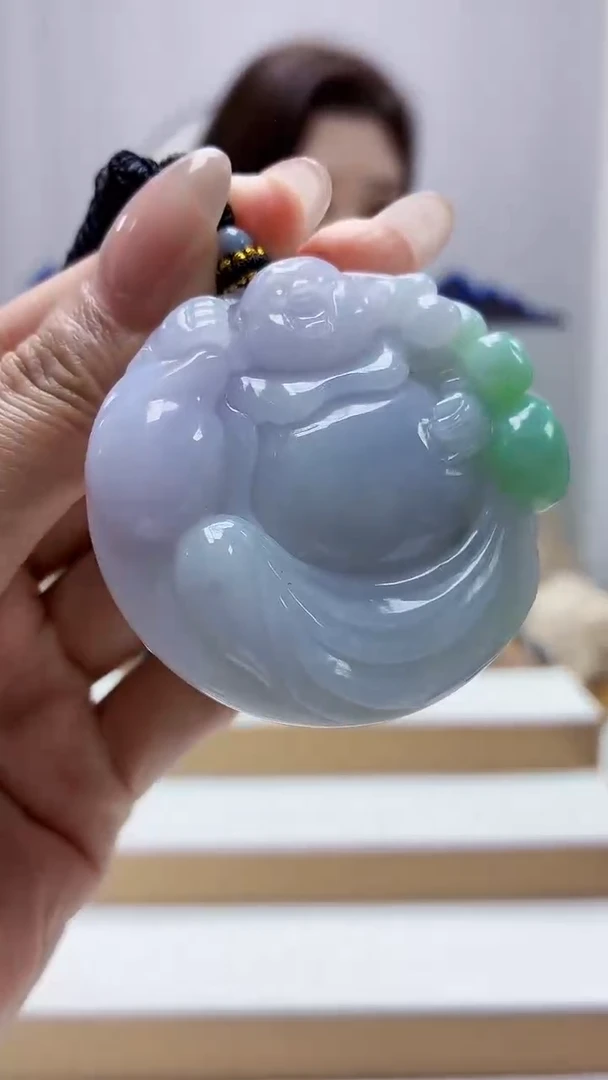 未镶嵌定制翡翠4829MM-毛货挂件49