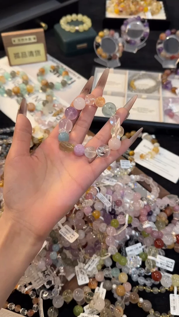 合金手链水晶多宝x1615