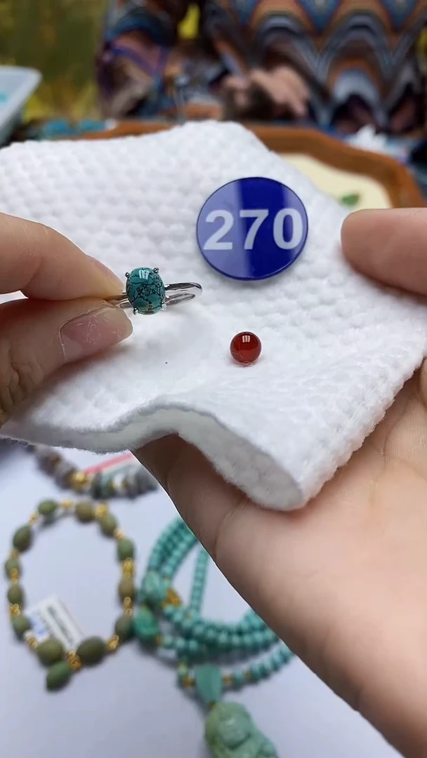 玛瑙/玉髓戒指银S925镶嵌270