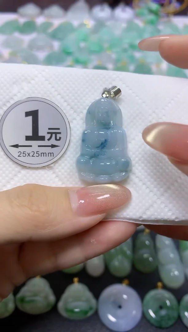 颈饰未镶嵌翡翠天然翡翠A货