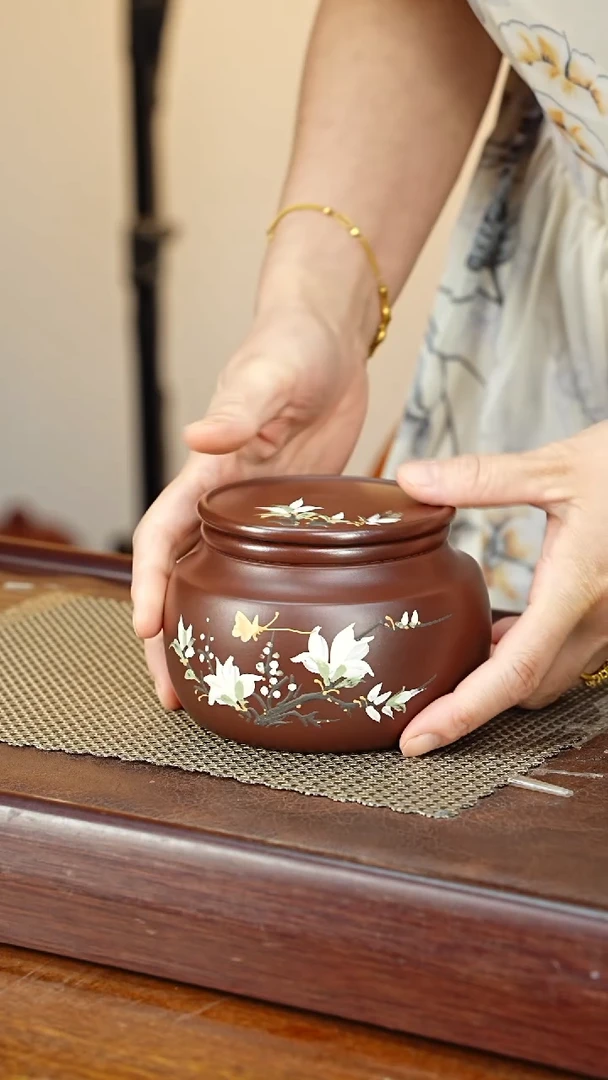 宜兴原矿紫砂茶叶罐