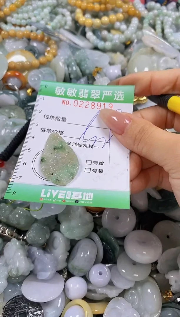 翡翠未镶嵌颈饰闪购0228919