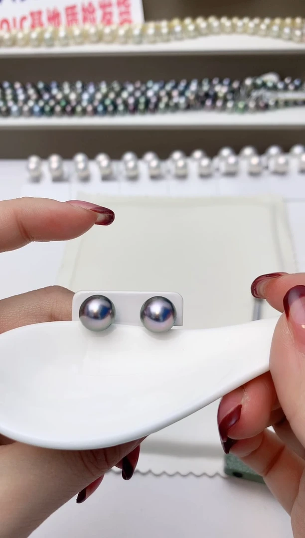 18K金镶嵌耳饰海水珍珠馨****gA37
