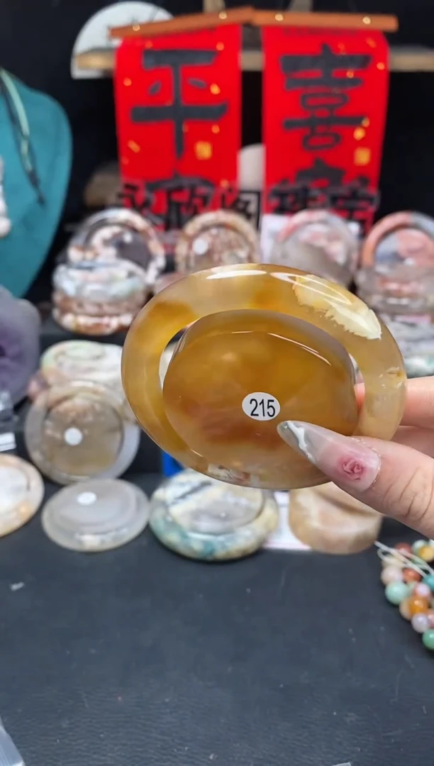 【闪购商品】石英质玉手镯（圆镯）未镶嵌56.2