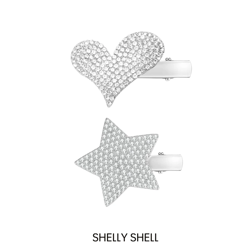 Shelly Shell星与甜心发夹 小众设计百搭