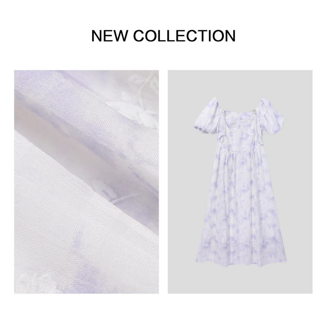 【龙哥专属】L1F38029A 秋季碎花中长款连衣裙 4138