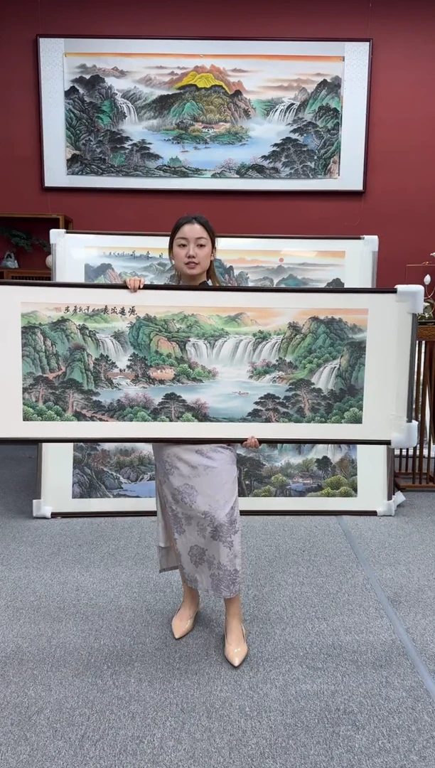 国画手绘 源远流长 172*62